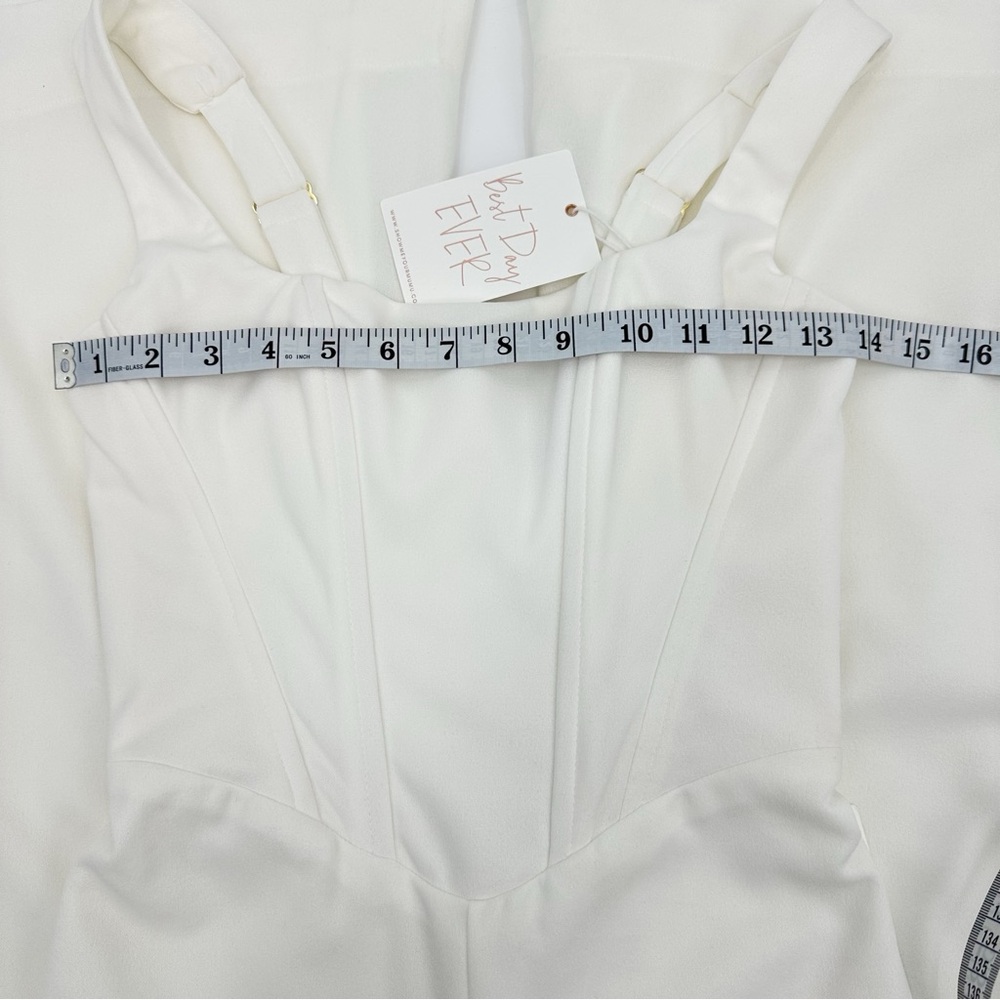 Show Me Your Mumu White Nina Jumpsuit Bridal Reception Rehearsal Extra Small - Picture 14 of 16